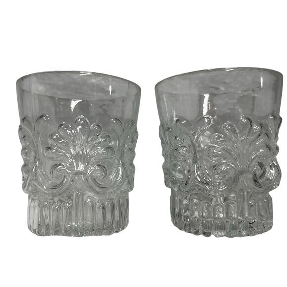 2- Adams Clear Whiskey Glasses Old Fashioned Barware - Picture 1 of 6